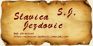Slavica Jezdović vizit kartica